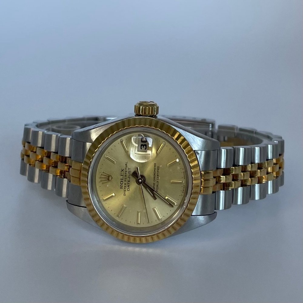Rolex Lady Datejust Two-Tone 18KY Gold & Stainless-Steel Jubilee Band 69173